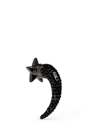 Back View - Click To Enlarge - GIVENCHY - Star crystal shark tooth magnetic single earring
