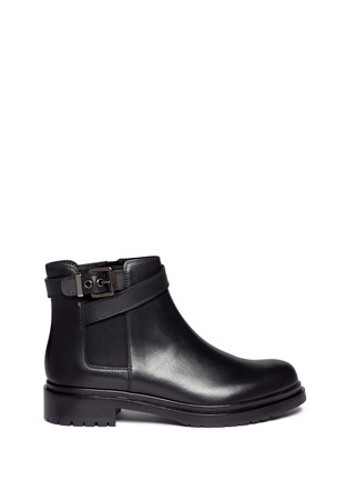 Main View - Click To Enlarge - SERGIO ROSSI - Leather biker Chelsea boots