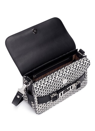 Detail View - Click To Enlarge - PROENZA SCHOULER - PS11 mini tweed print leather bag