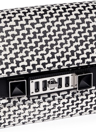 Detail View - Click To Enlarge - PROENZA SCHOULER - PS11 mini tweed print leather bag