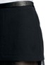 Detail View - Click To Enlarge - ALICE & OLIVIA - 'Andra' leather panel layer skirt