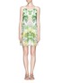 Main View - Click To Enlarge - ALICE & OLIVIA - 'Trina' sunburst balm print open back dress