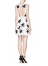 Figure View - Click To Enlarge - ALICE & OLIVIA - 'Lillyanne' silk embellished puff skirt dress