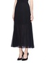 Front View - Click To Enlarge - THEORY - 'Swind' sheer slit hem skirt
