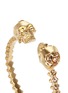 Detail View - Click To Enlarge - ALEXANDER MCQUEEN - Double skull crystal bangle