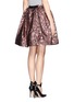 Back View - Click To Enlarge - ALICE & OLIVIA - 'Pia' metallic pouffe skirt
