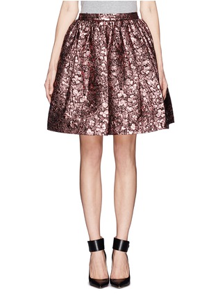 Main View - Click To Enlarge - ALICE & OLIVIA - 'Pia' metallic pouffe skirt