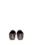 Back View - Click To Enlarge - SERGIO ROSSI - 'Glam' jewel toe metallic lurex flats