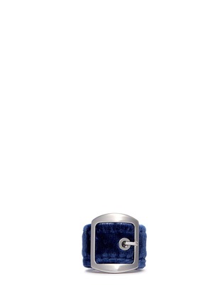 Main View - Click To Enlarge - GIVENCHY - Velvet buckle ring