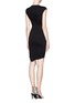 Back View - Click To Enlarge - ELIZABETH AND JAMES - 'Warren' ruched seam jersey dress