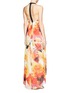 Figure View - Click To Enlarge - ALICE & OLIVIA - 'Ryan' leather trim floral maxi