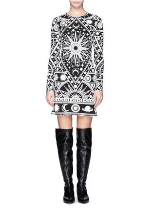 Main View - Click To Enlarge - KTZ - Solar system puff print dress