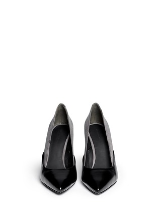 Figure View - Click To Enlarge - ALEXANDER WANG - 'Cicely' textured dot leather pumps