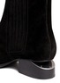 Detail View - Click To Enlarge - ALEXANDER WANG - 'Anouck' cutout heel suede Chelsea boots