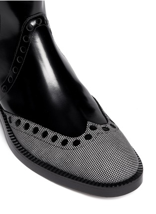 Detail View - Click To Enlarge - ALEXANDER WANG - Nicole' wingtip perforated leather Chelsea boots