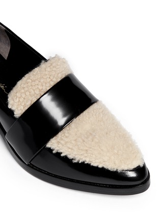 Detail View - Click To Enlarge - 3.1 PHILLIP LIM - 'Quinn' shearling vamp leather loafers