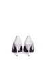 Back View - Click To Enlarge - ALEXANDER WANG - 'Cicely' textured leather colourblock pumps