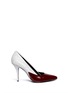 Main View - Click To Enlarge - ALEXANDER WANG - 'Cicely' textured leather colourblock pumps