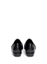 Back View - Click To Enlarge - ALEXANDER WANG - 'Morgan' criss cross leather slip-ons