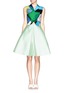Figure View - Click To Enlarge - CHICTOPIA - Pleat flare silk skirt