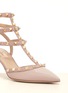 Detail View - Click To Enlarge - VALENTINO GARAVANI - Rockstud caged leather pumps