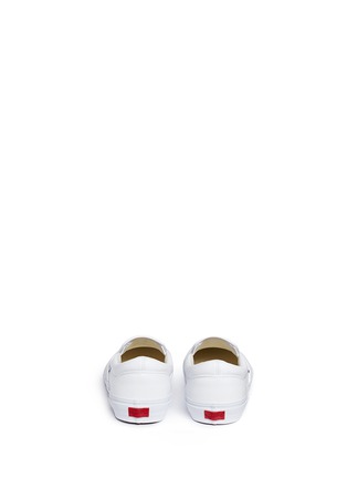 Back View - Click To Enlarge - VANS - 'Classic LX' leather skate slip-ons