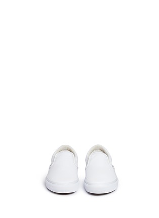 Front View - Click To Enlarge - VANS - 'Classic LX' leather skate slip-ons