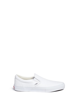 Main View - Click To Enlarge - VANS - 'Classic LX' leather skate slip-ons