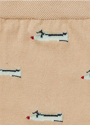 Detail View - Click To Enlarge - HANSEL FROM BASEL - 'Flatshoe' crew socks