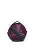 Main View - Click To Enlarge - A-ESQUE - 'Petal Pure' split handle colourblock leather bag