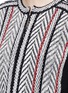 Detail View - Click To Enlarge - OSCAR DE LA RENTA - Fringe hem tribal knit jacket