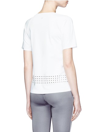 Back View - Click To Enlarge - CALVIN KLEIN PERFORMANCE - Perforated performance T-shirt