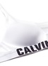 Detail View - Click To Enlarge - CALVIN KLEIN PERFORMANCE - Logo band mesh push up bralette