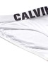 Detail View - Click To Enlarge - CALVIN KLEIN PERFORMANCE - Logo waistband mesh insert bikini bottoms