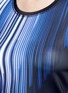 Detail View - Click To Enlarge - CALVIN KLEIN PERFORMANCE - Stripe print mesh panel performance T-shirt