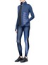 Figure View - Click To Enlarge - CALVIN KLEIN PERFORMANCE - Mesh panel stripe print performance leggings