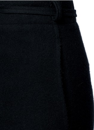 Detail View - Click To Enlarge - MO&CO. EDITION 10 - Relaxed fit felt shorts