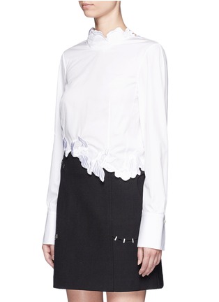 Front View - Click To Enlarge - 3.1 PHILLIP LIM - Floral embroidered cropped top