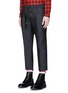 Front View - Click To Enlarge - GUCCI - Cropped wool-mohair jogging pants