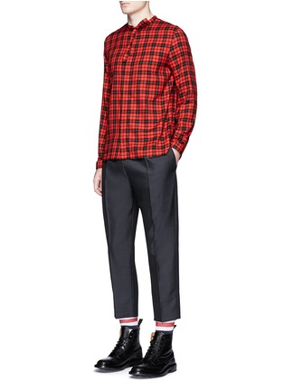 Figure View - Click To Enlarge - GUCCI - Cropped wool-mohair jogging pants