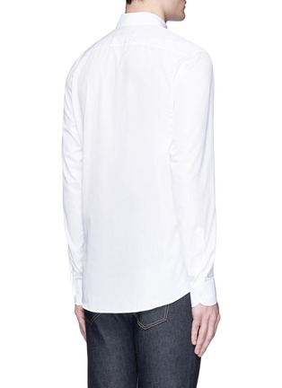 Back View - Click To Enlarge - GUCCI - Pleated front club collar shirt
