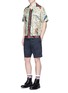 Figure View - Click To Enlarge - GUCCI - Birds of prey print silk bowling shirt