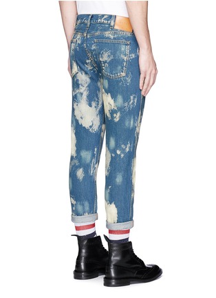 Back View - Click To Enlarge - GUCCI - Punk' slim fit bleached jeans