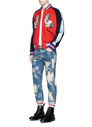 Figure View - Click To Enlarge - GUCCI - Punk' slim fit bleached jeans