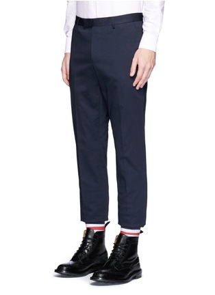 Front View - Click To Enlarge - GUCCI - Slim fit cotton gabardine pants