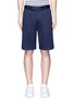 Main View - Click To Enlarge - GUCCI - Pleated cotton drill shorts