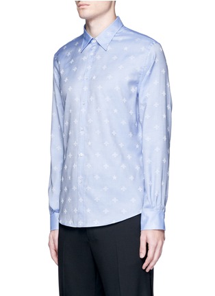 Front View - Click To Enlarge - GUCCI - 'Duke' bee and star jacquard shirt
