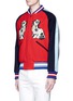Front View - Click To Enlarge - GUCCI - Dog and tiger patch bomber jacket