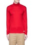 Main View - Click To Enlarge - GUCCI - Bee embroidered turtleneck cotton jersey sweater