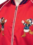 Detail View - Click To Enlarge - GUCCI - Donald Duck appliqué silk satin souvenir jacket